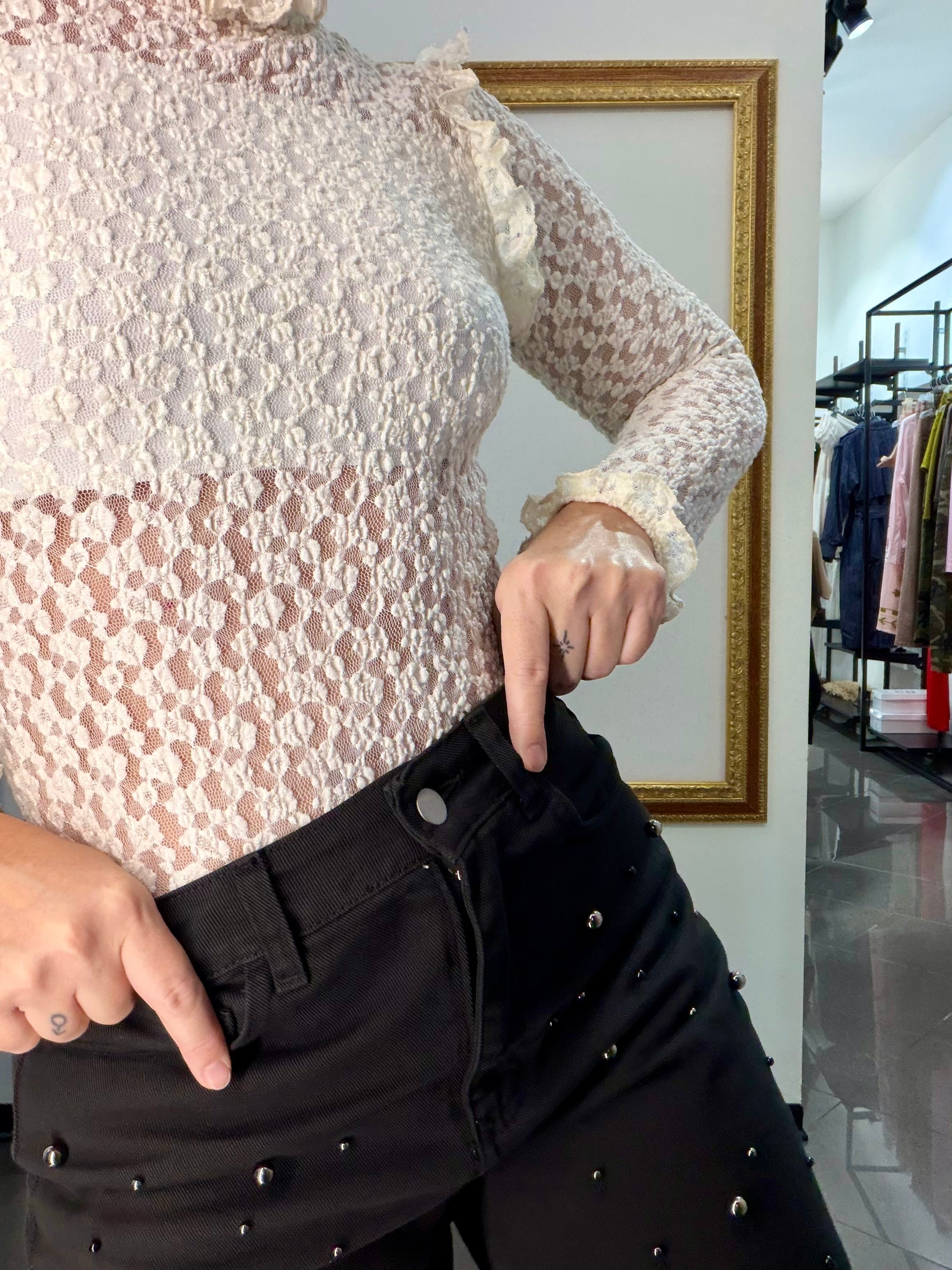 Jeans Borchie Kikisix