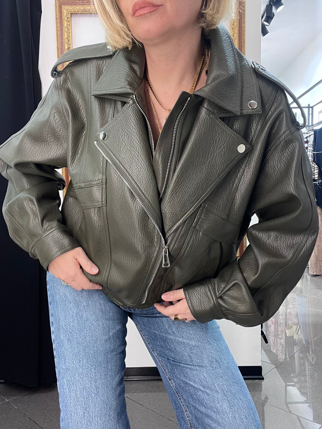 Bomber Ecopelle Kontatto