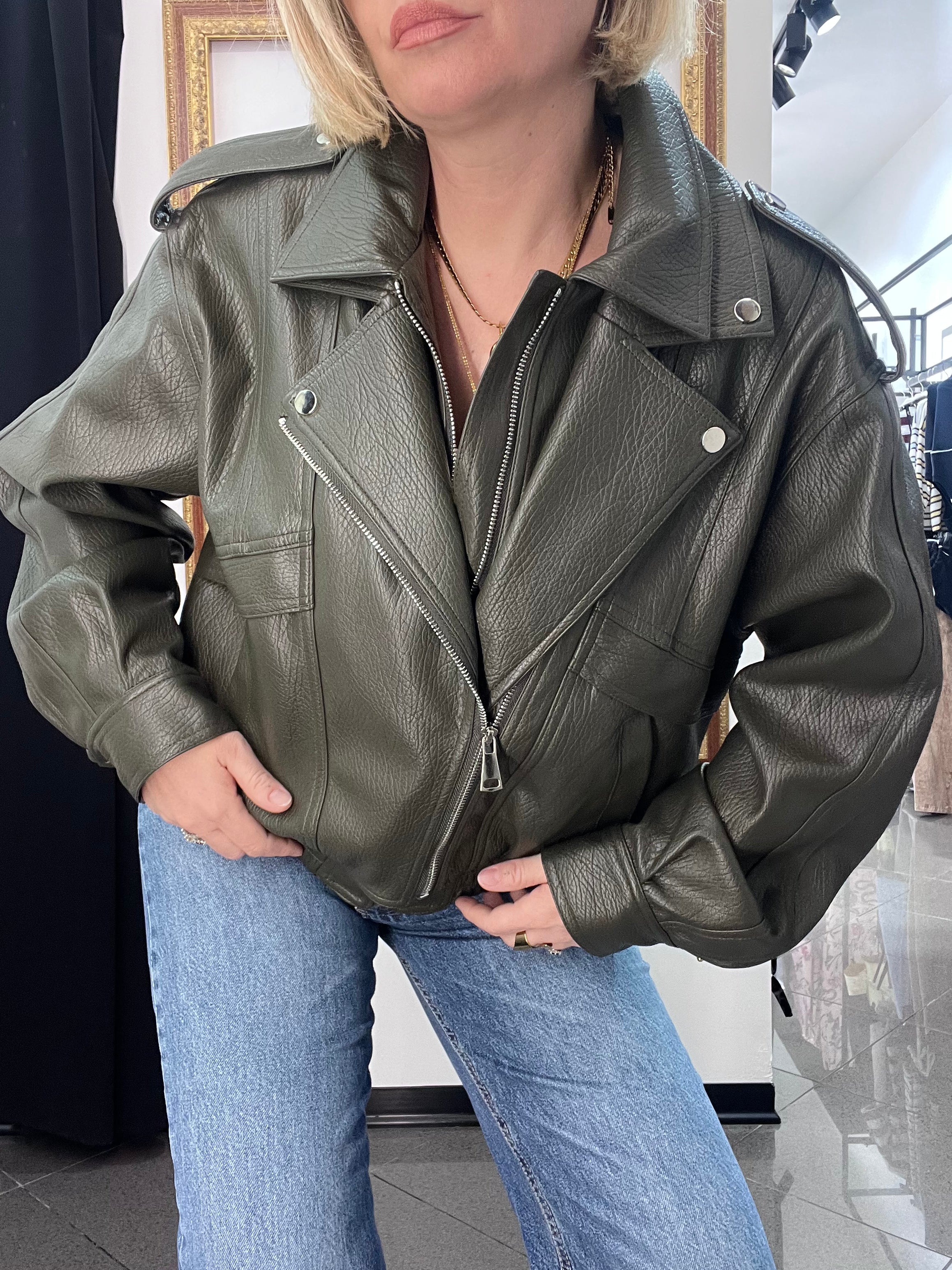 Bomber Ecopelle Kontatto