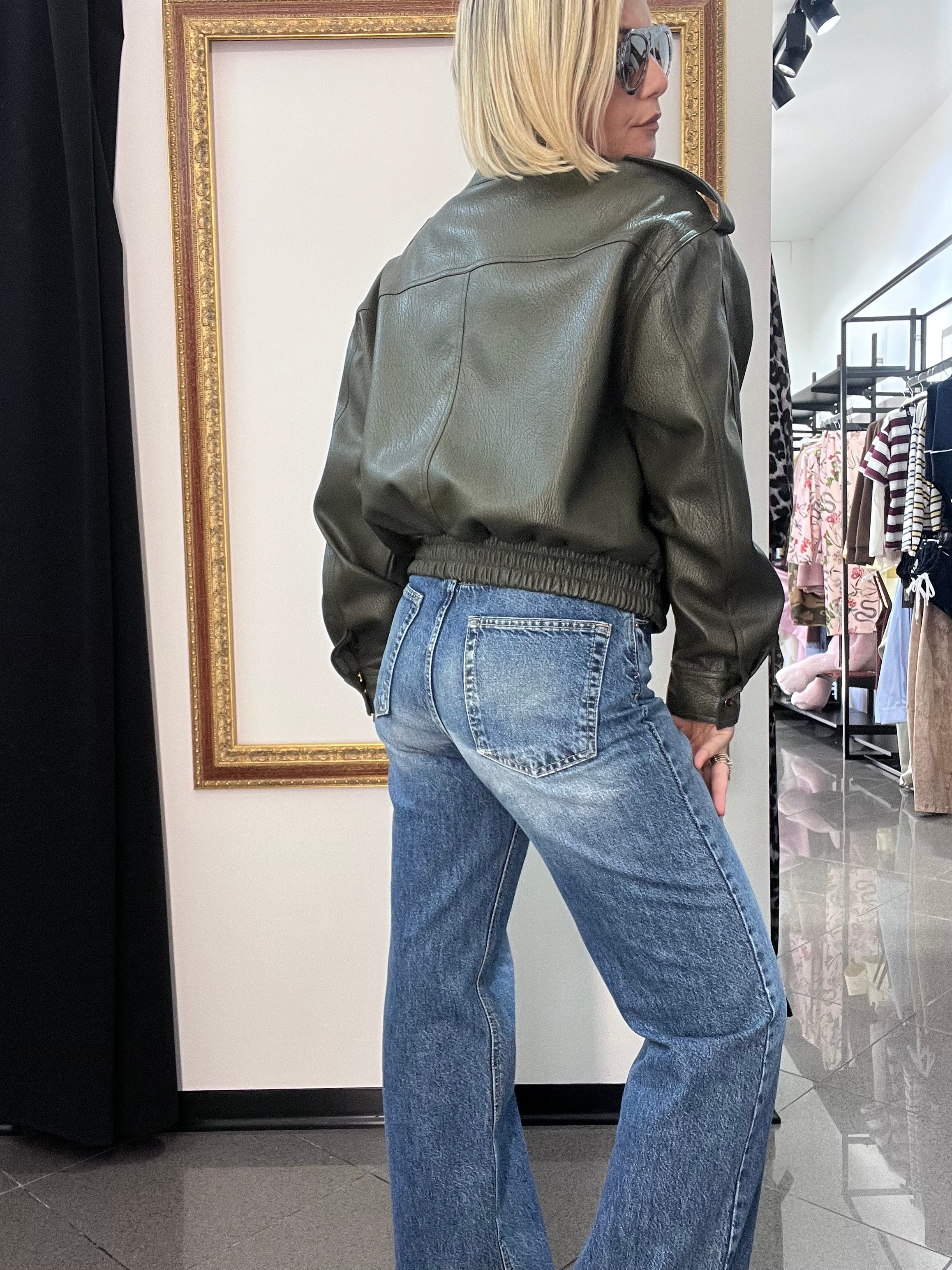 Bomber Ecopelle Kontatto