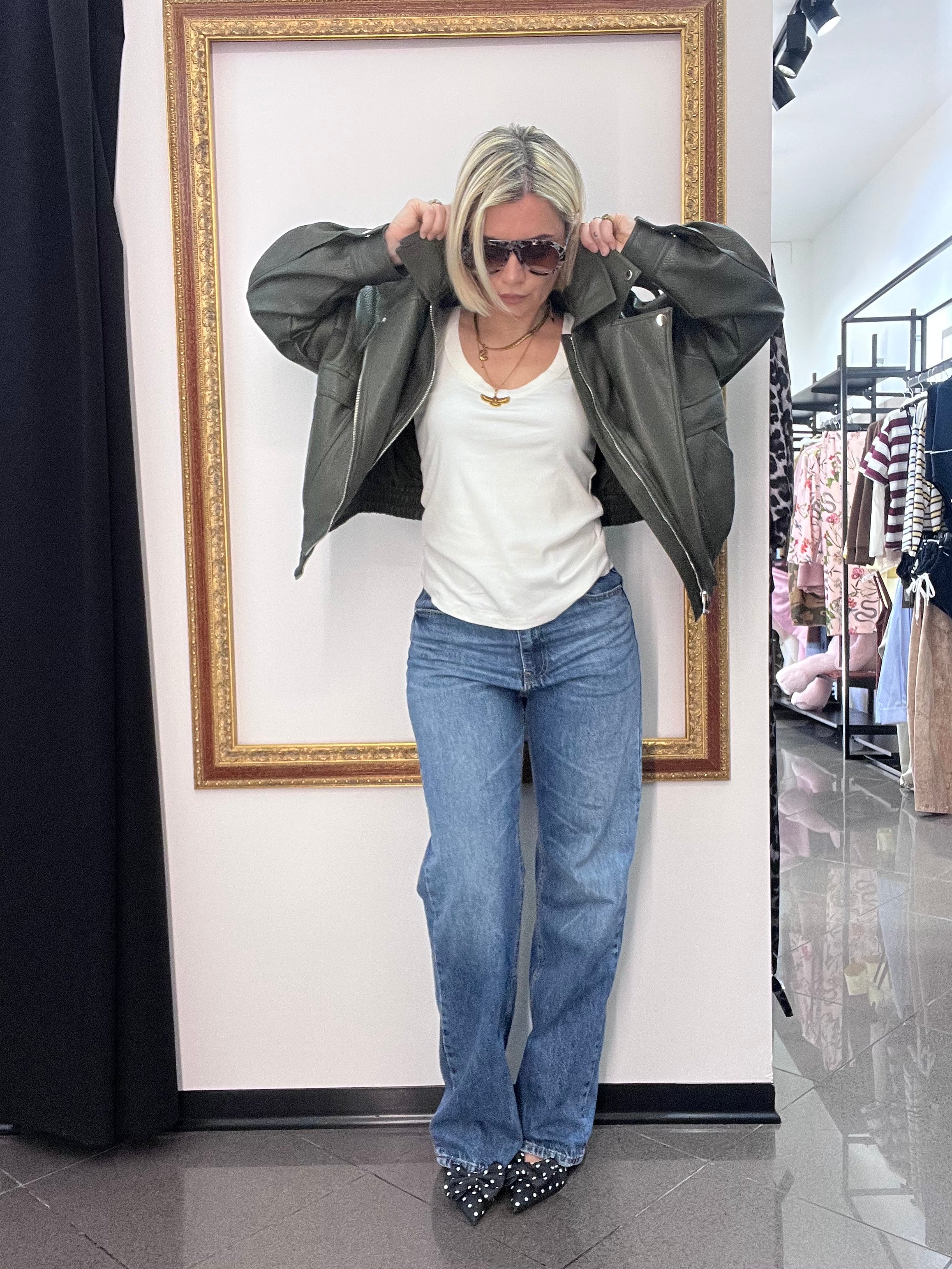 Bomber Ecopelle Kontatto