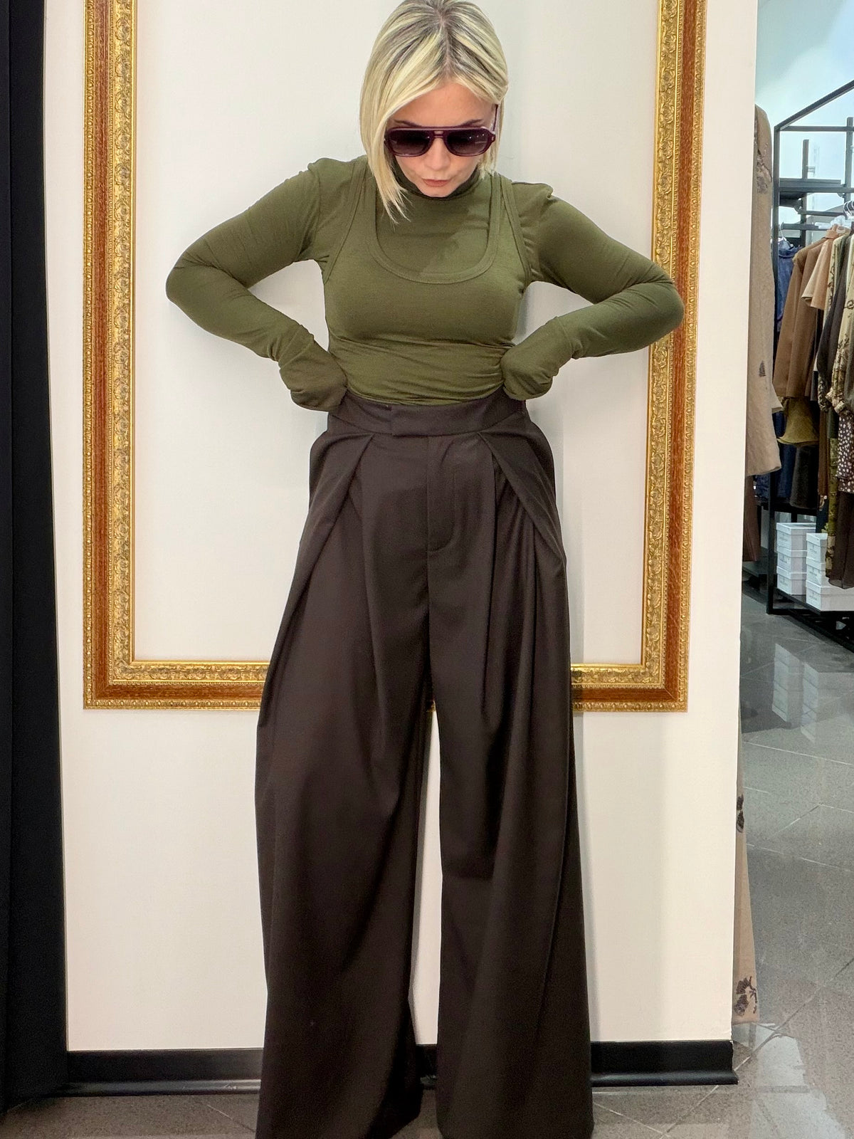 Pantalone Pieghe Kostumn