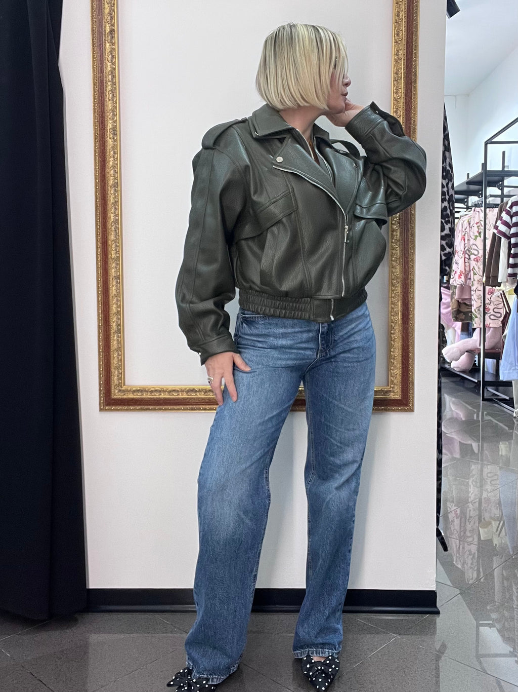 Bomber Ecopelle Kontatto
