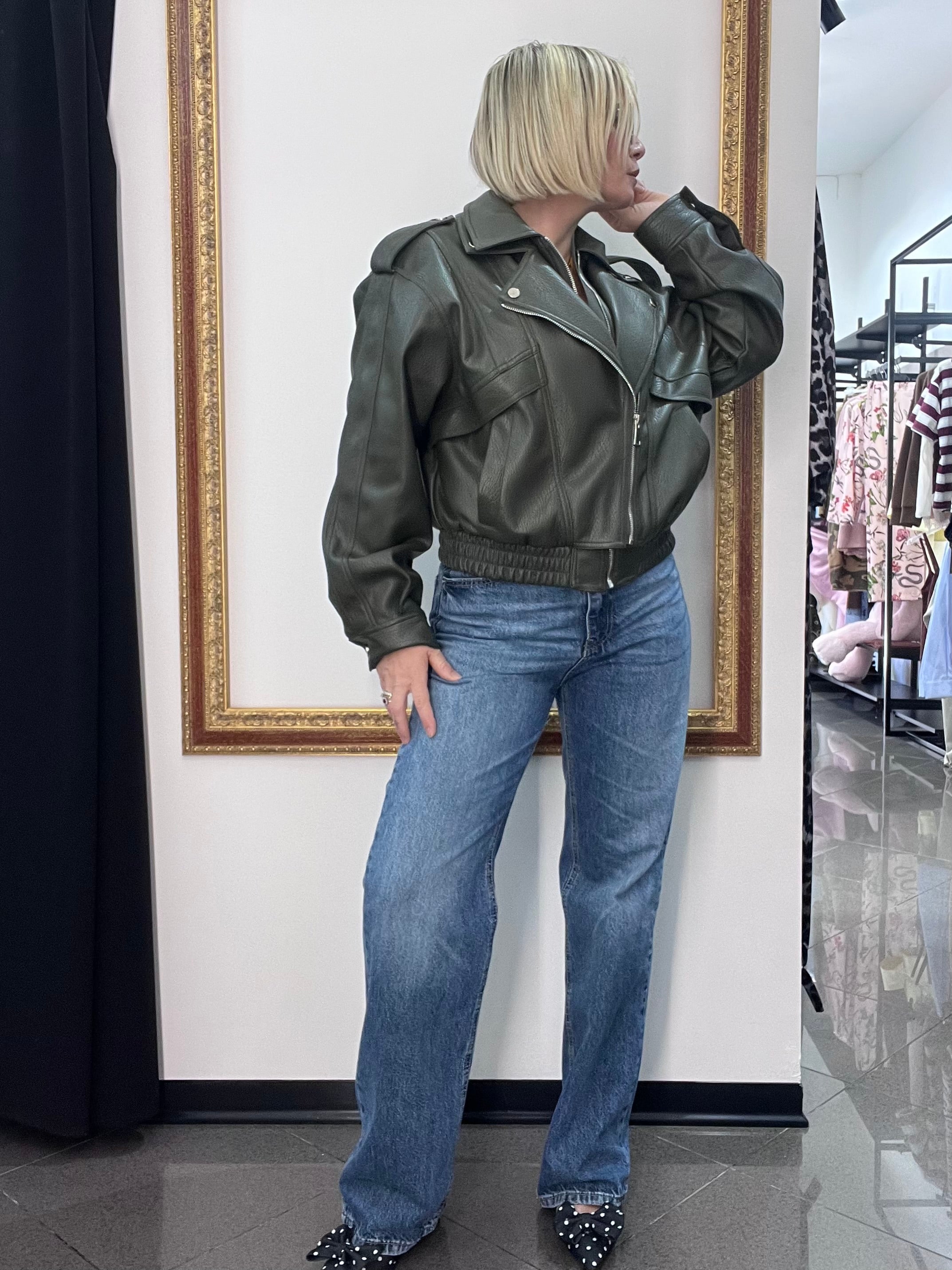 Bomber Ecopelle Kontatto
