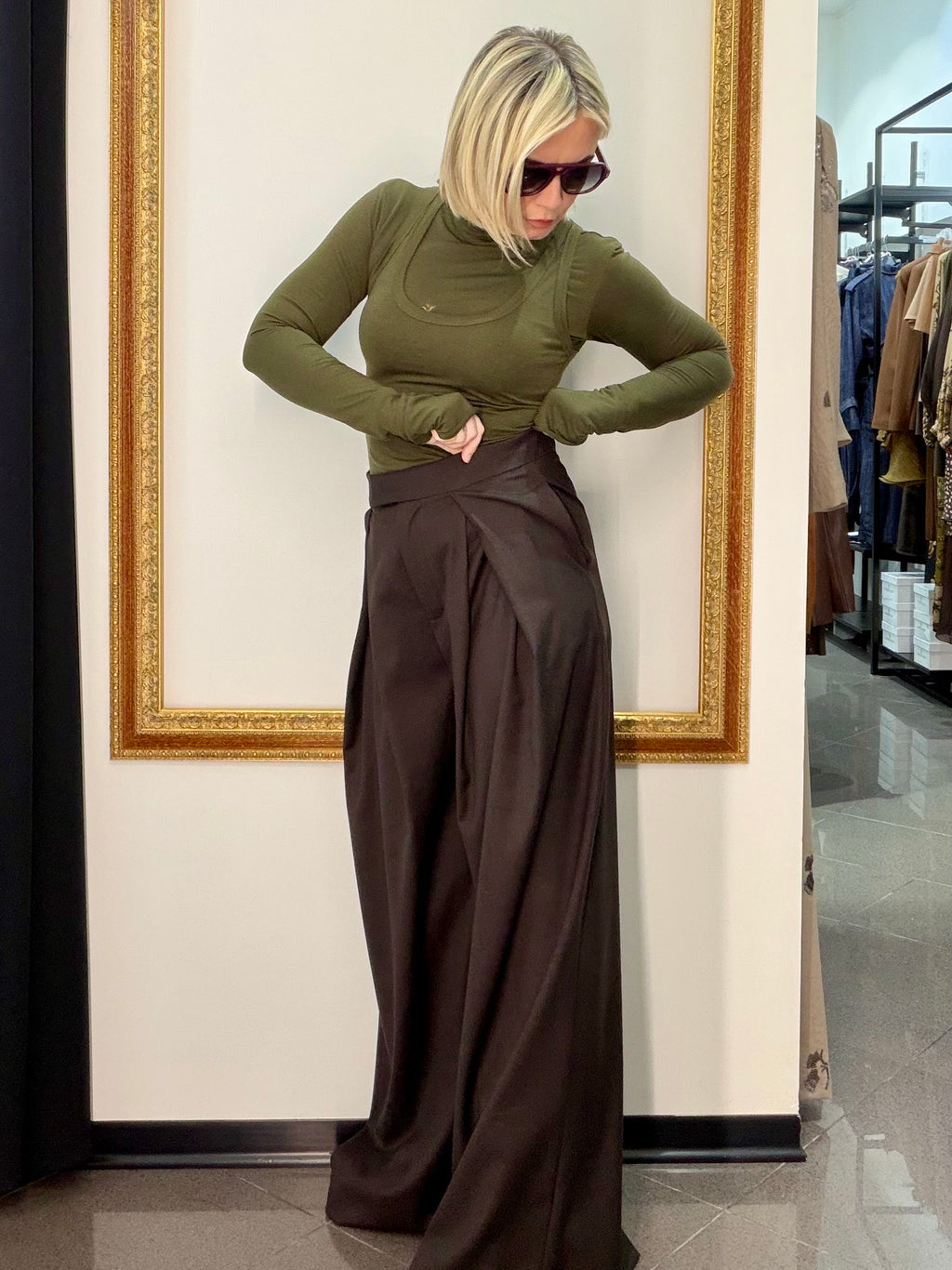 Pantalone Pieghe Kostumn