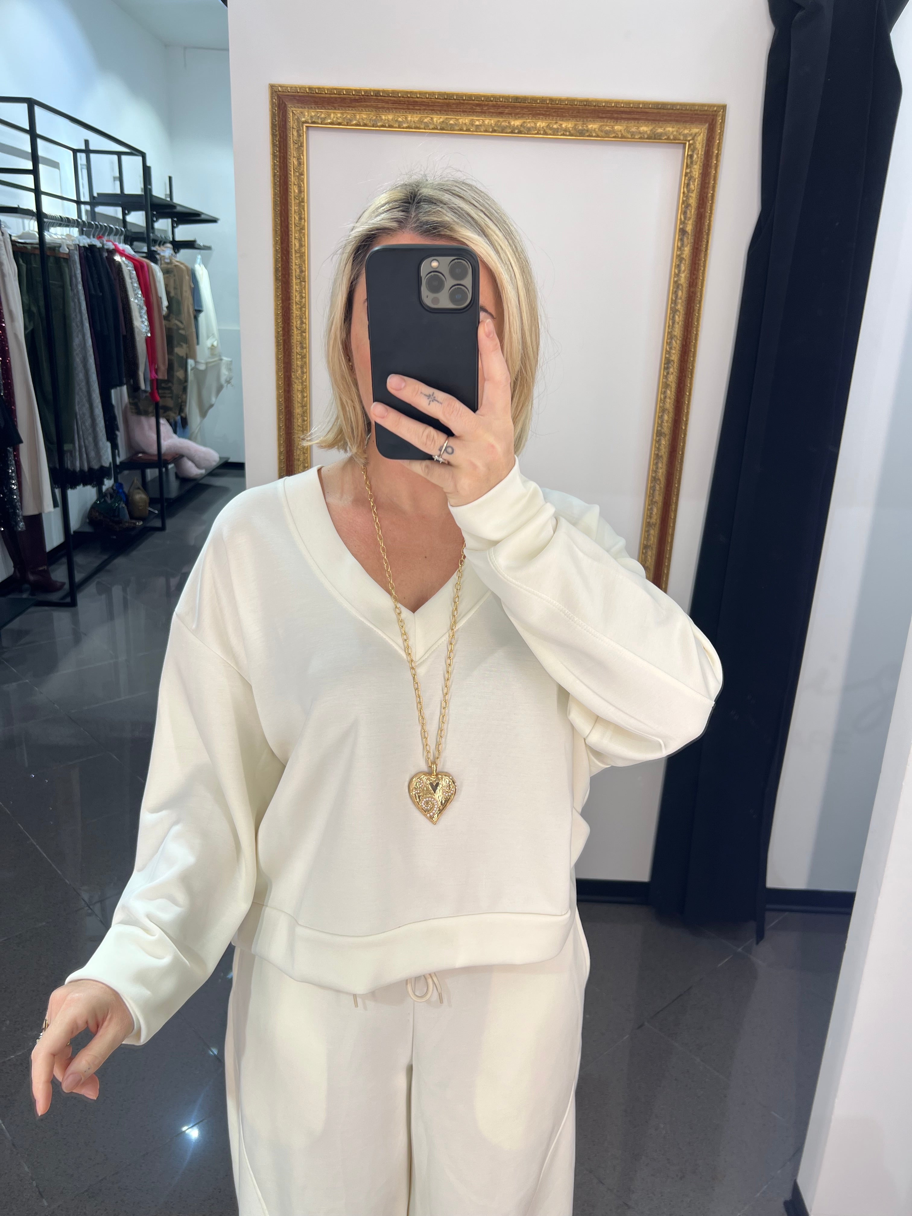 Blusa Scollo V Kontatto