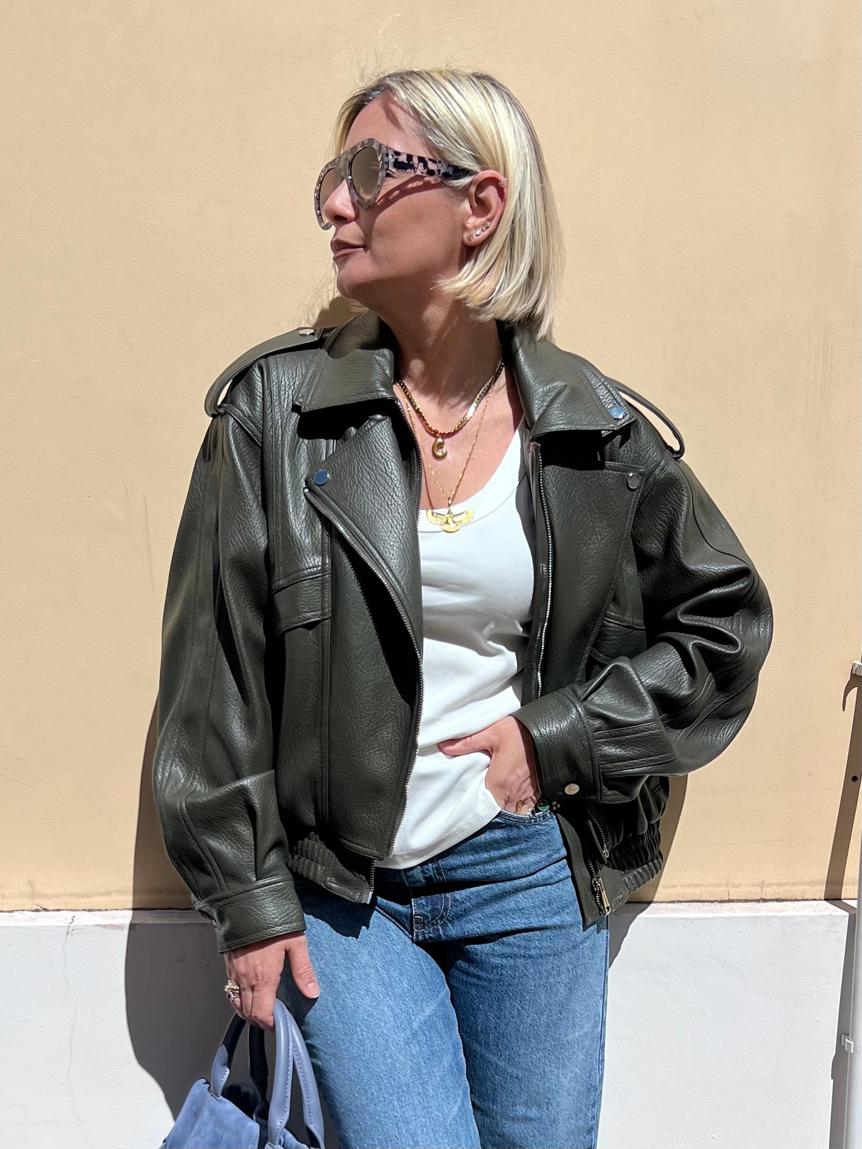 Bomber Ecopelle Kontatto