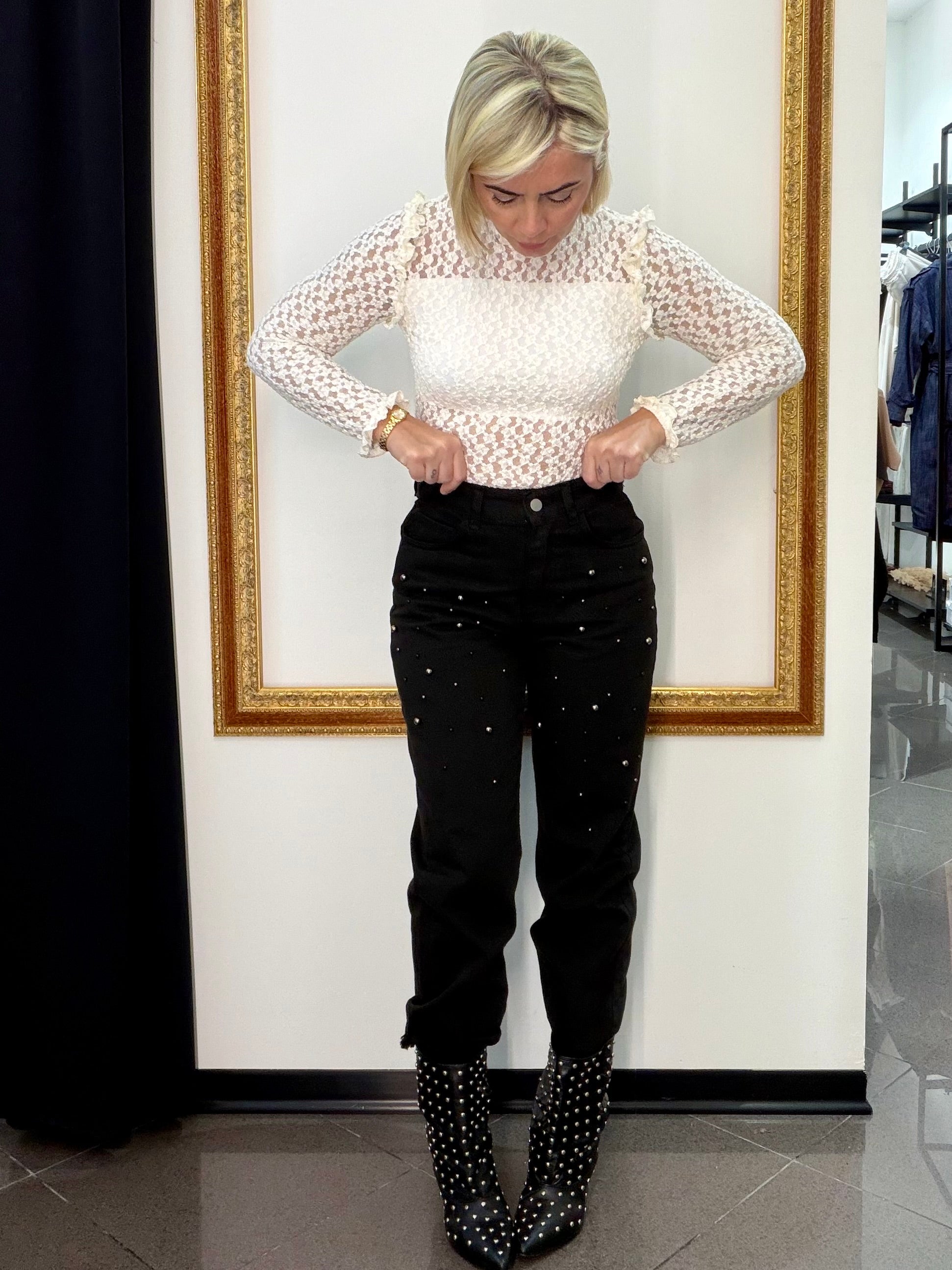 Jeans Borchie Kikisix