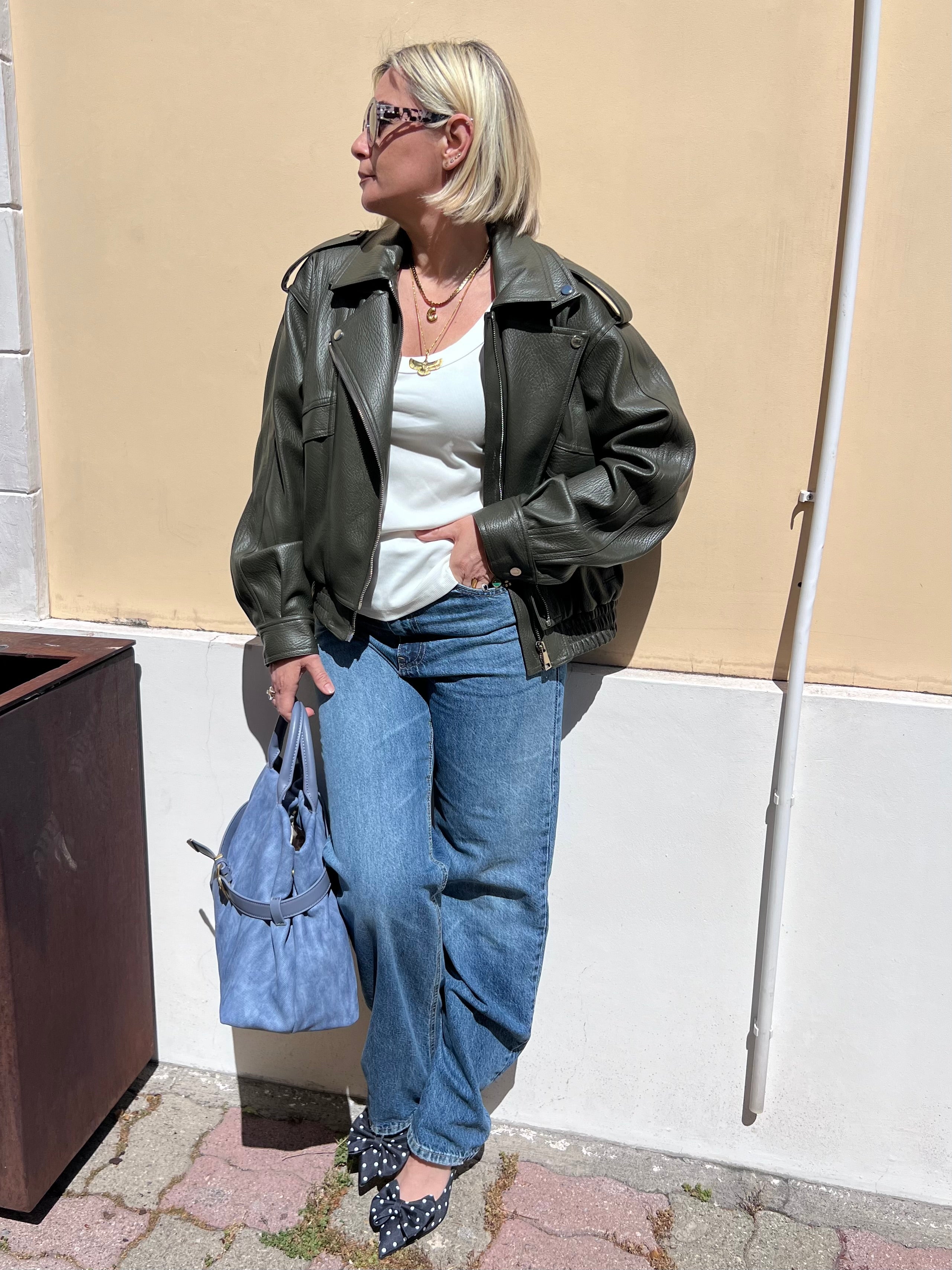 Bomber Ecopelle Kontatto