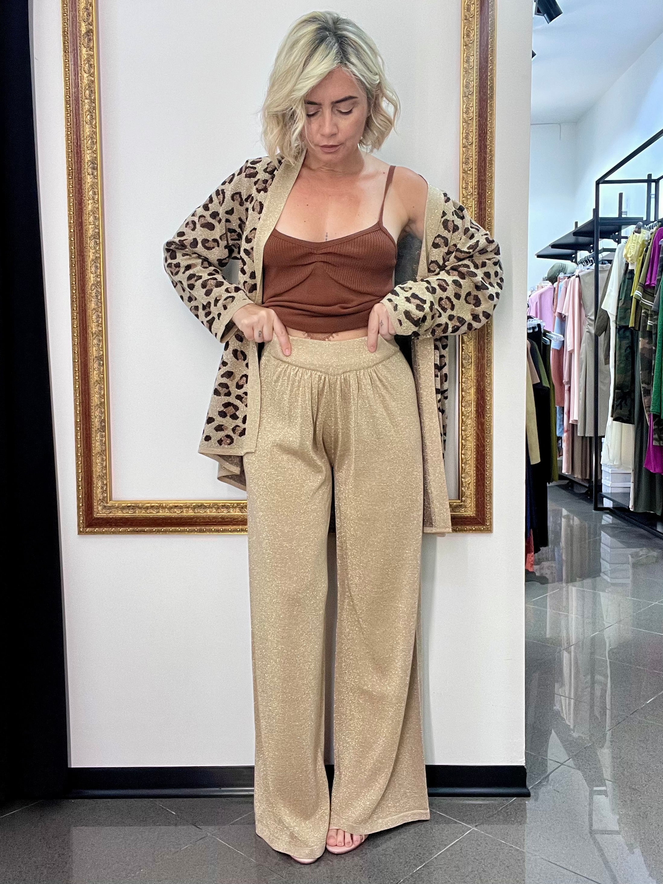 Pantalone Lurex Kontatto