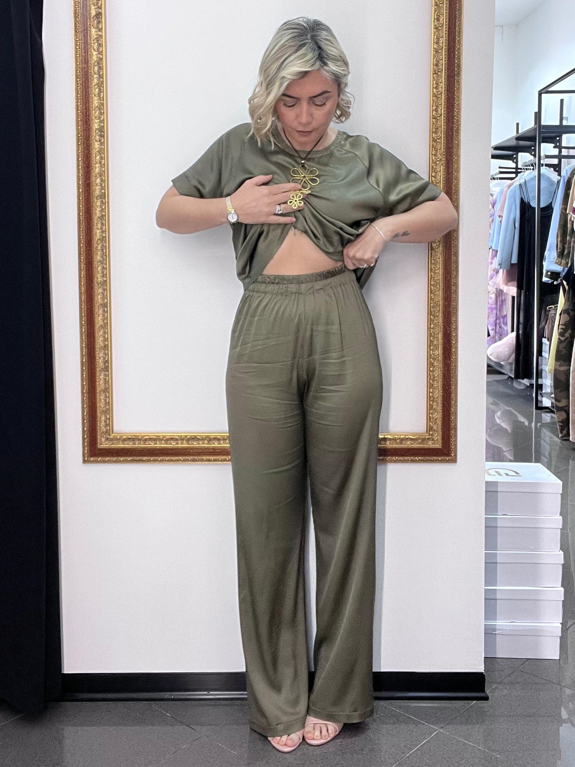 Pantalone Satin Emyo