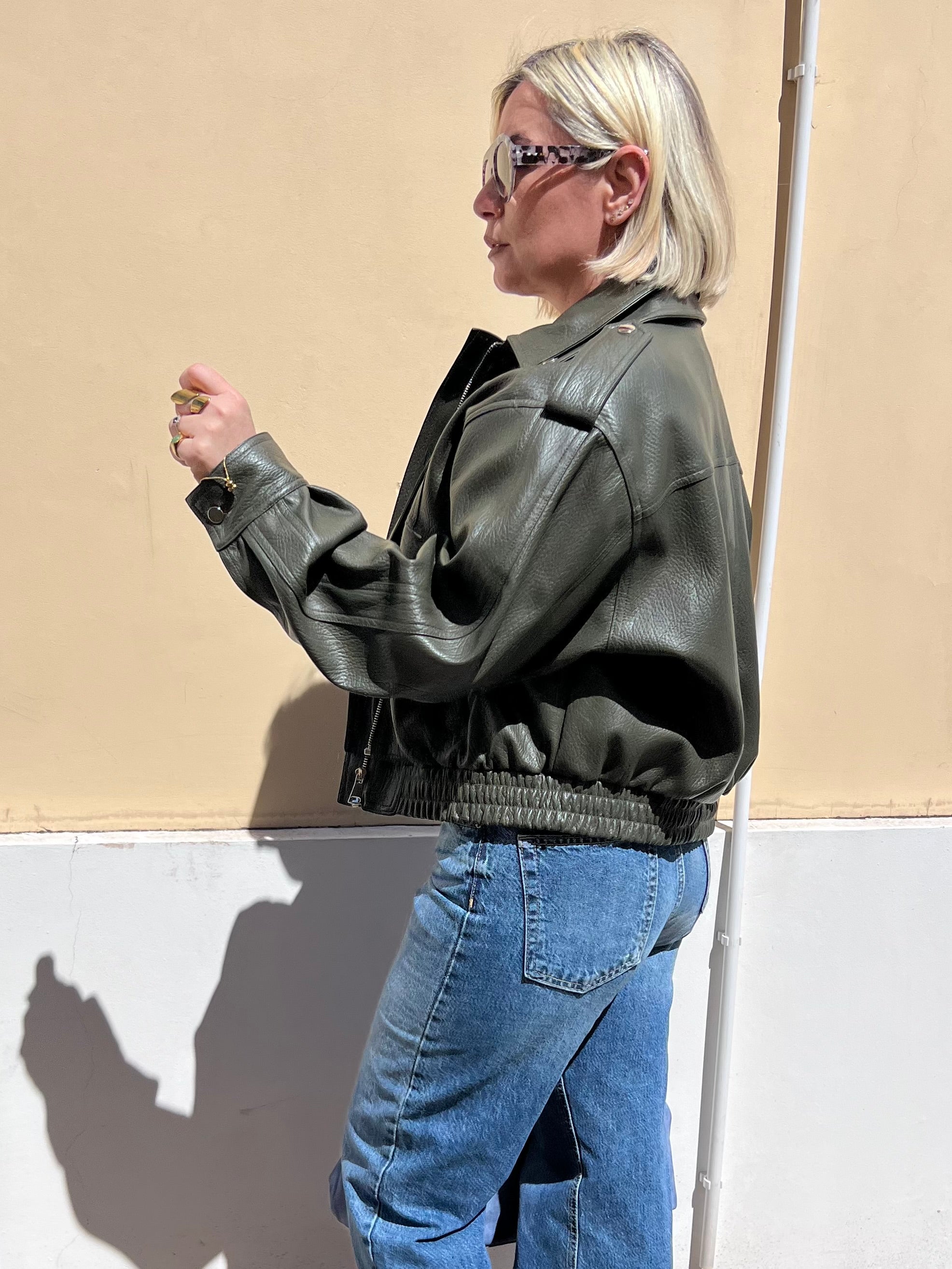 Bomber Ecopelle Kontatto