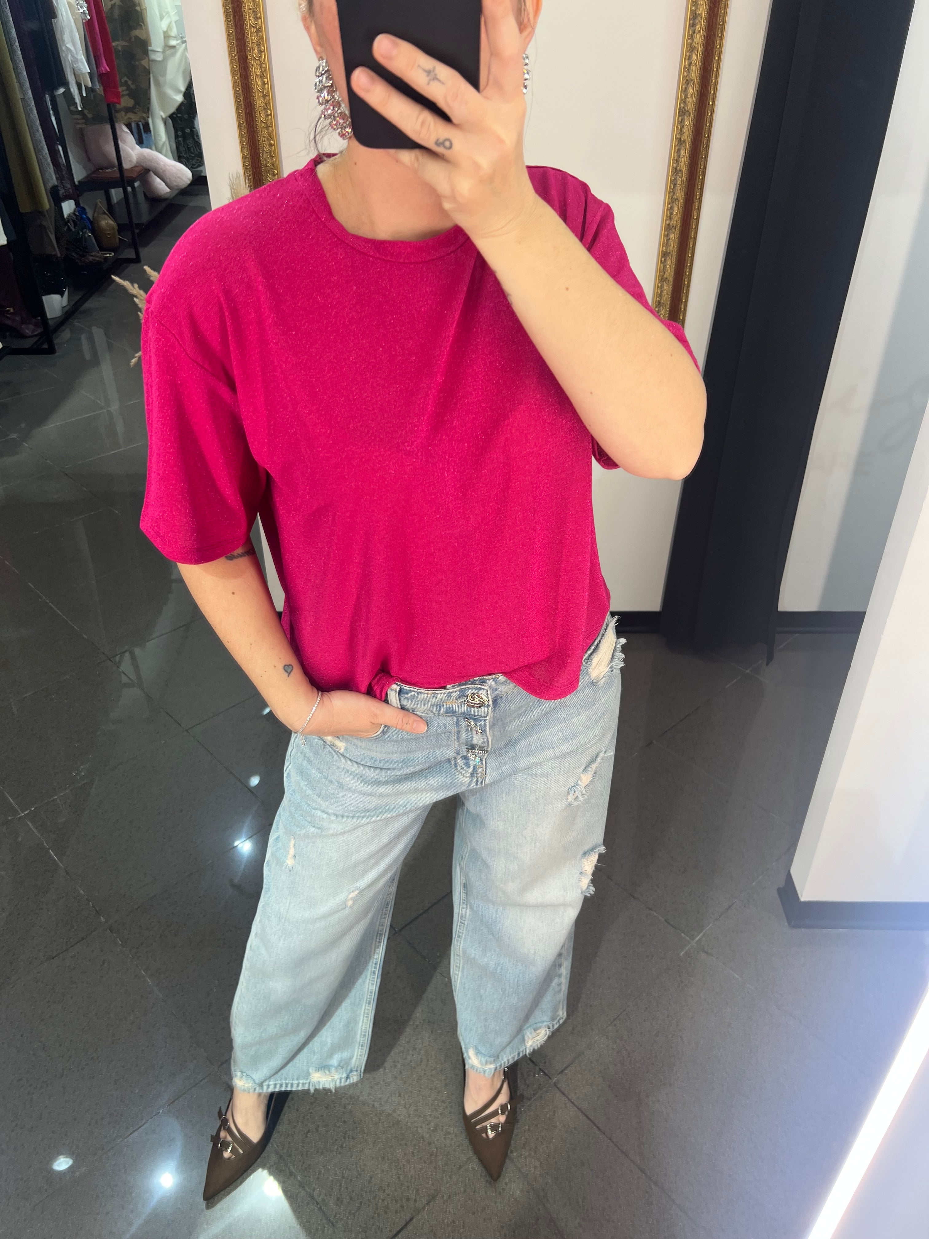 T-shirt Lurex Kontatto