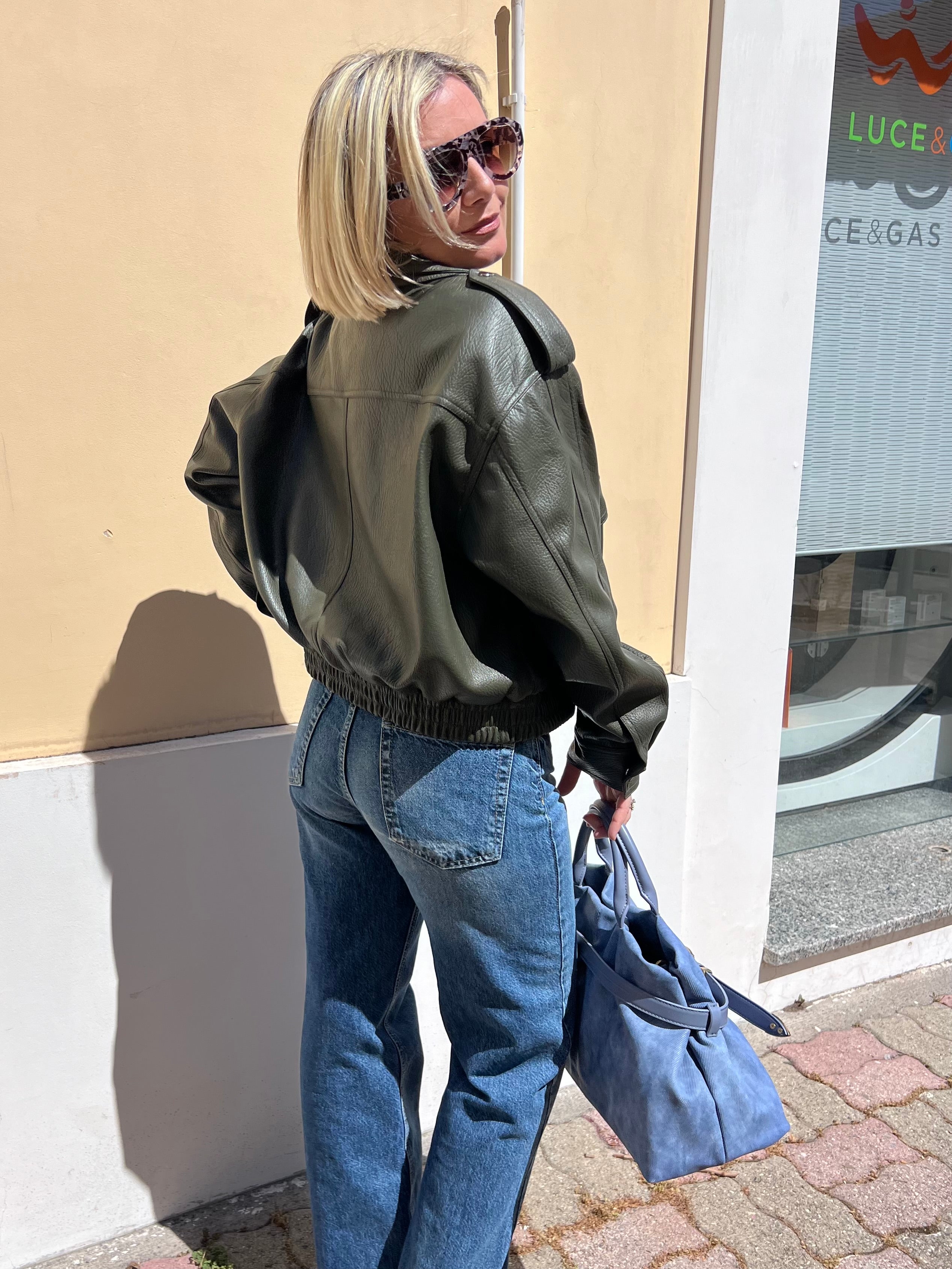 Bomber Ecopelle Kontatto