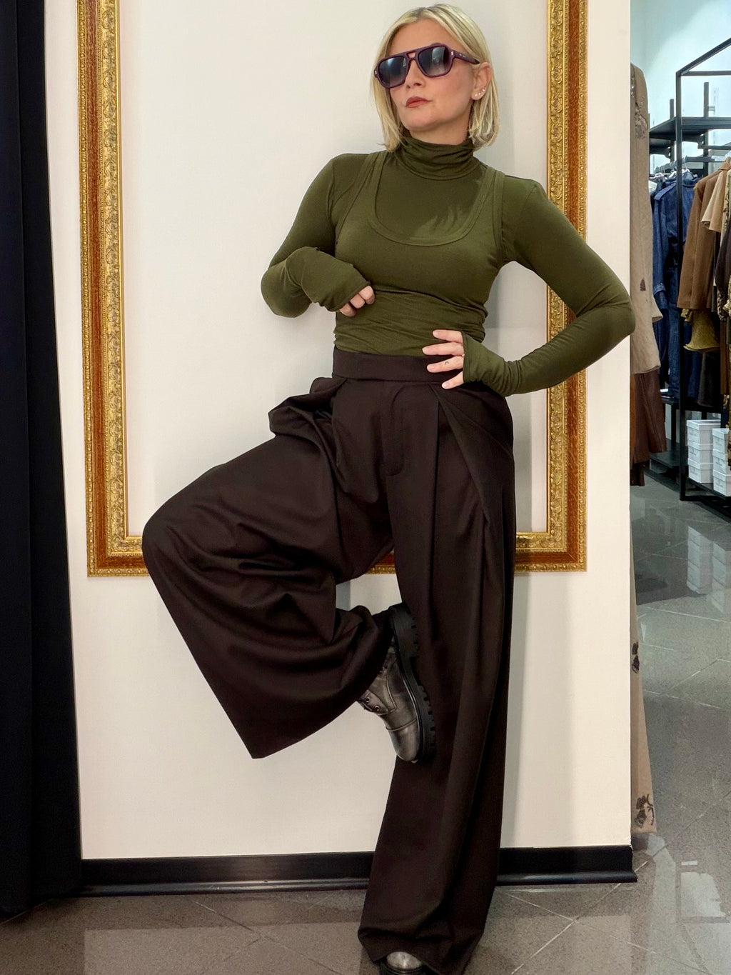 Pantalone Pieghe Kostumn