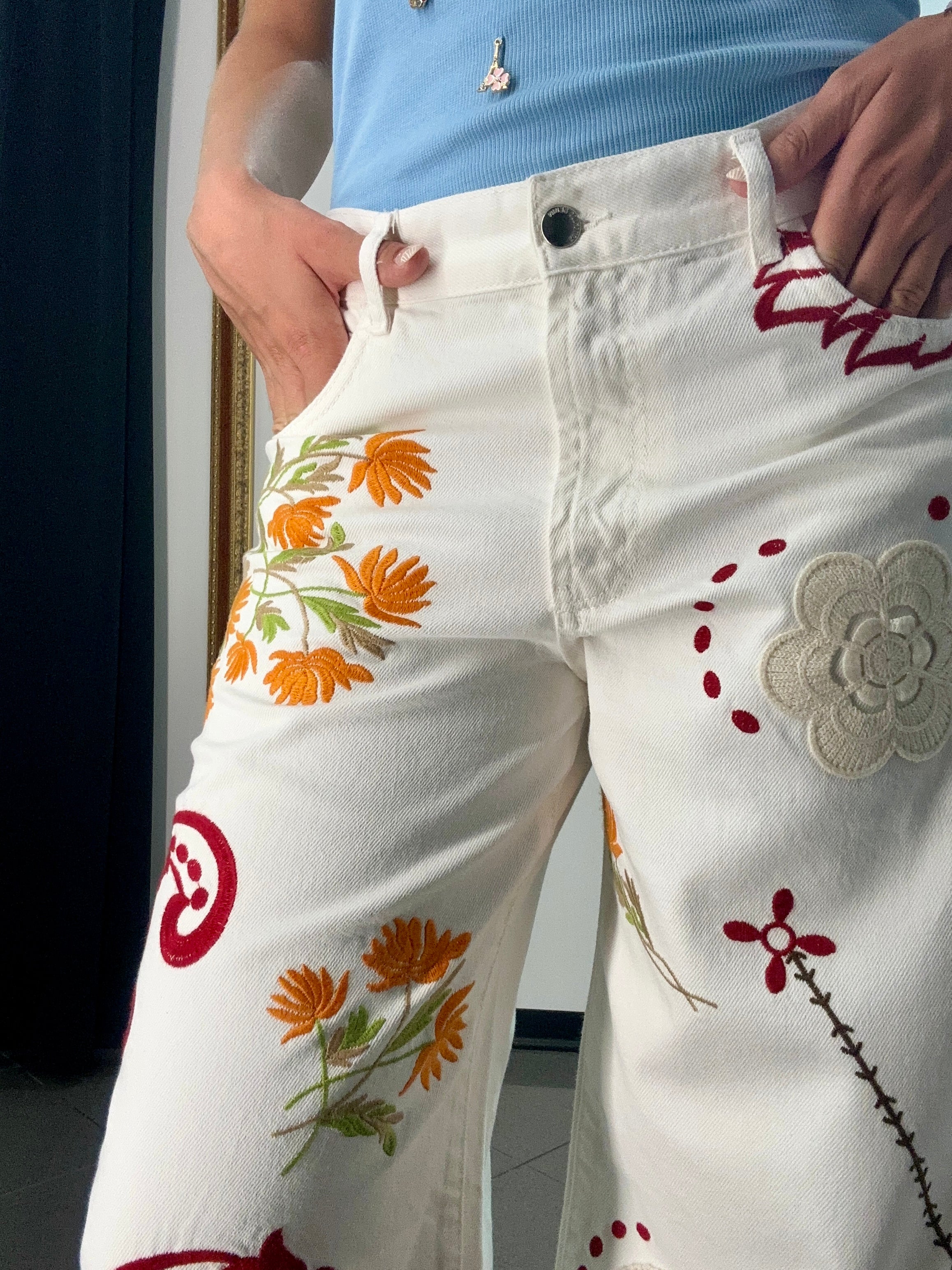 Pantalone Ricamato Kontatto