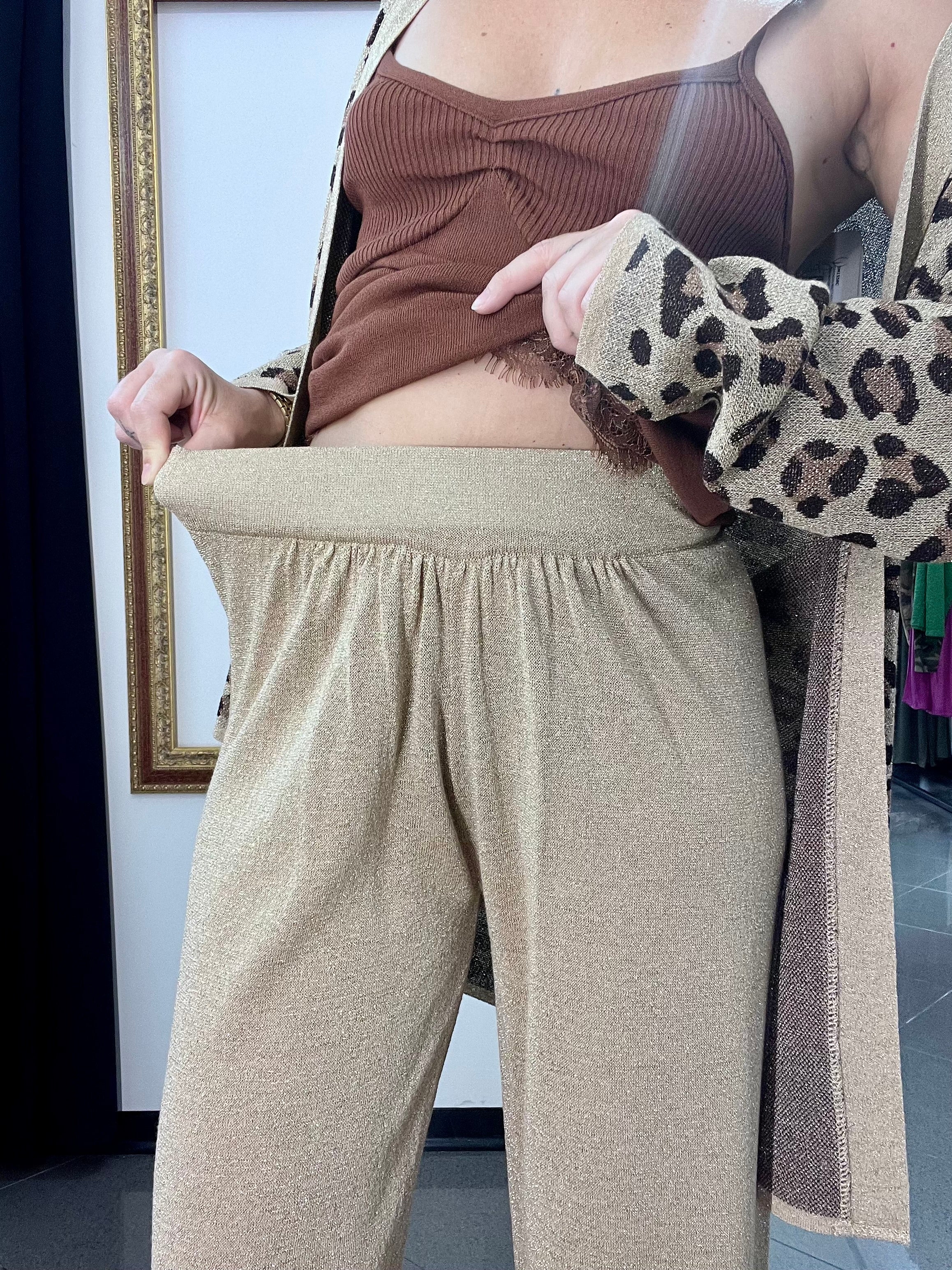Pantalone Lurex Kontatto